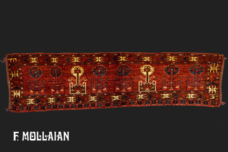 Antique Turkmen Torba Rug n°:87808104